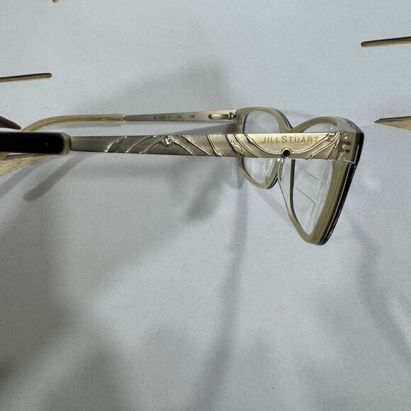 Jill Stuart JS 320-2 Eyeglasses Frames Only  53-14-135 Plastic Black Gold Bling - Picture 8 of 13